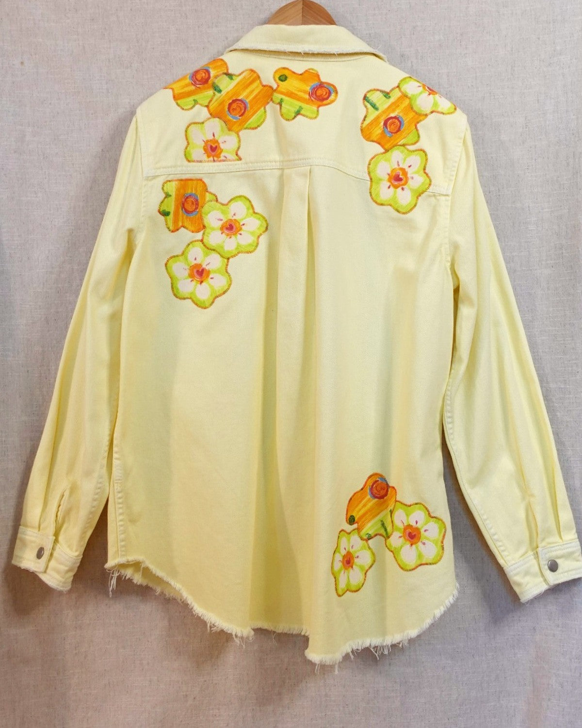 The Clementine - Yellow Denim Shacket - Size 14