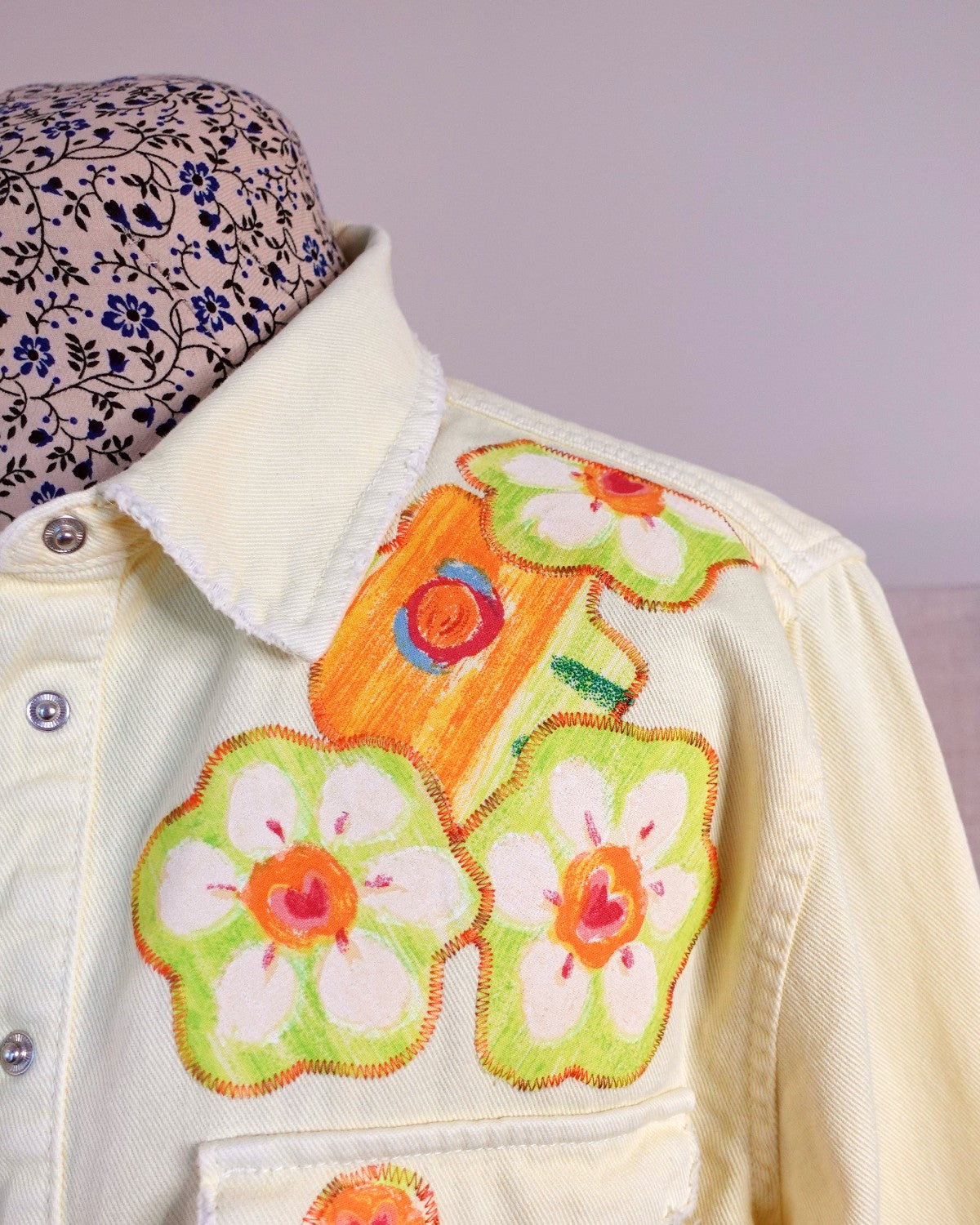 The Clementine - Yellow Denim Shacket - Size 14