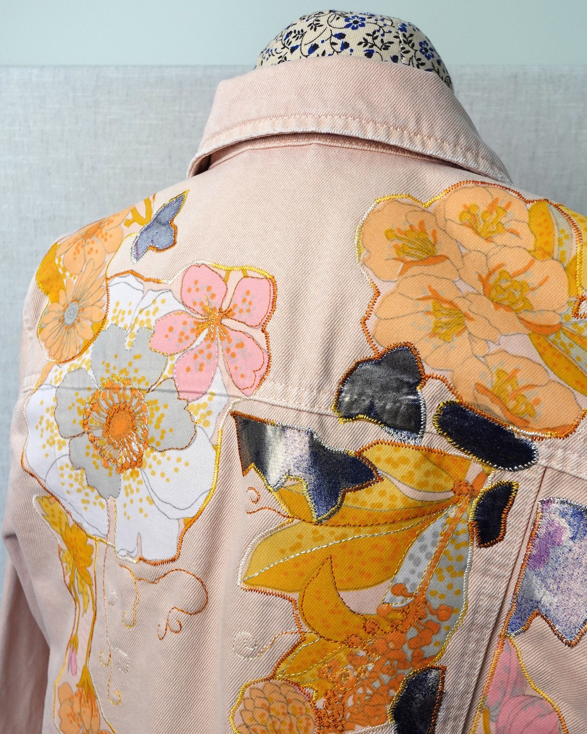 The Gloria - Pink Denim Jacket - Size 14