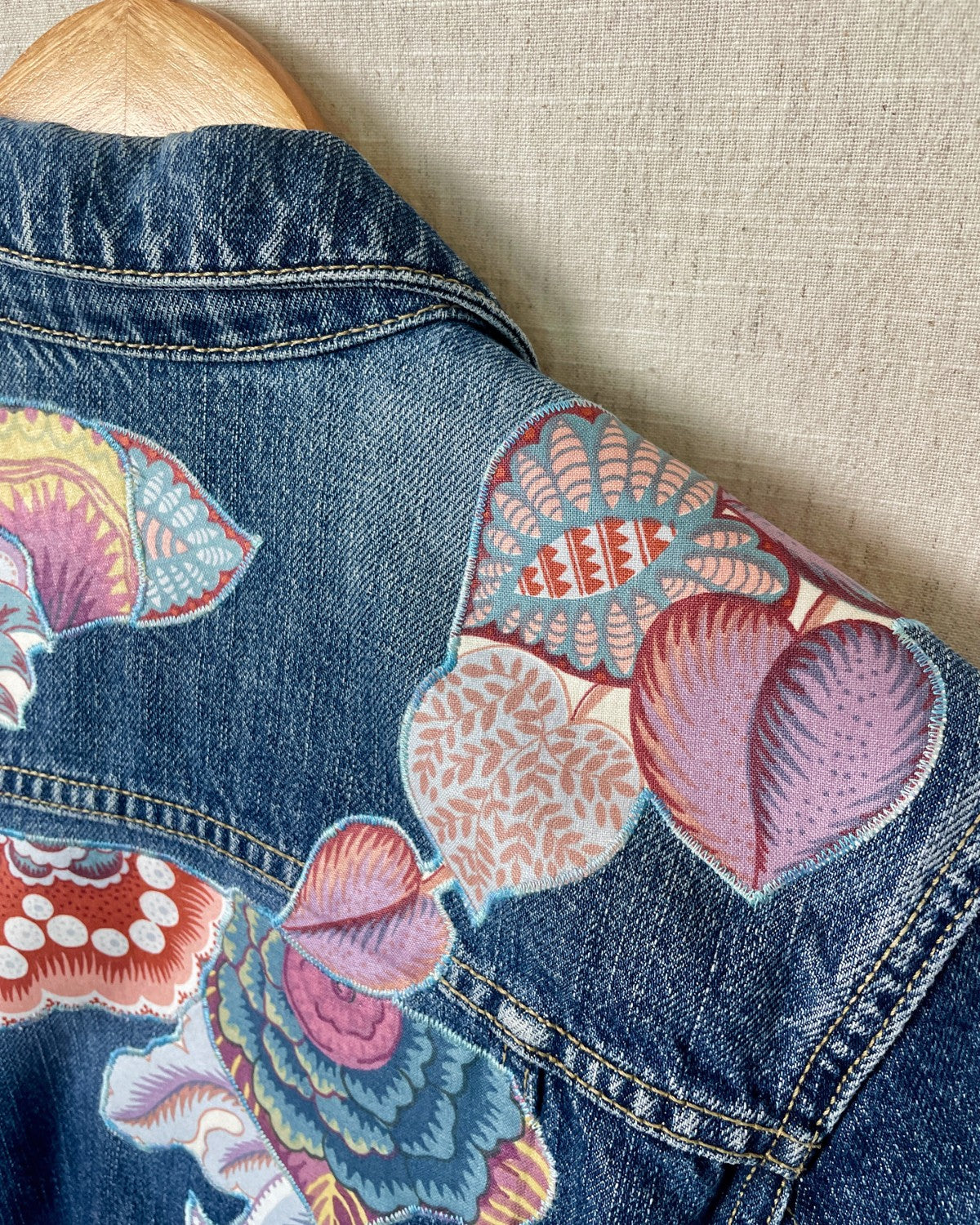 The Heather - Blue Denim Jacket - Size 10