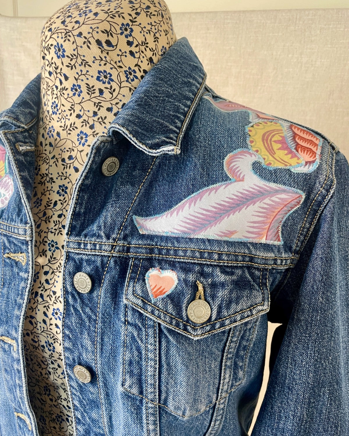 The Heather - Blue Denim Jacket - Size 10