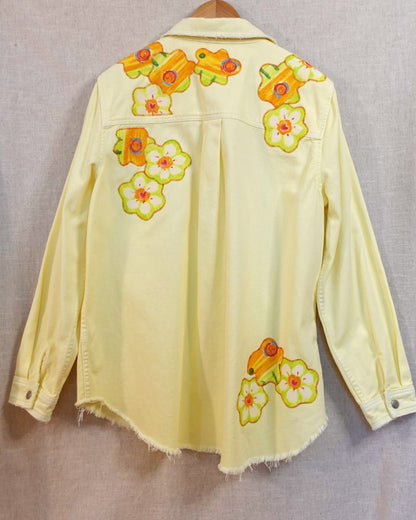 The Clementine - Yellow Denim Shacket - Size 14
