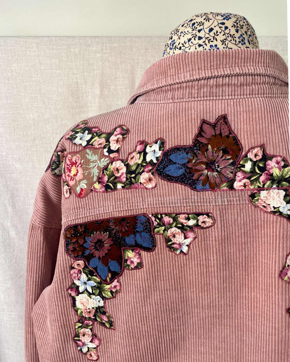 The Edith - Dusky Pink Corduroy Shacket - Size 16