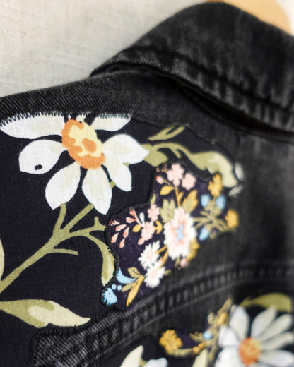 The Esme - Black Denim Jacket - Size 8-10