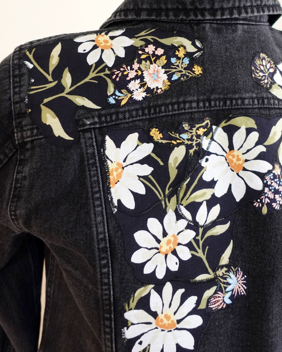 The Esme - Black Denim Jacket - Size 8-10