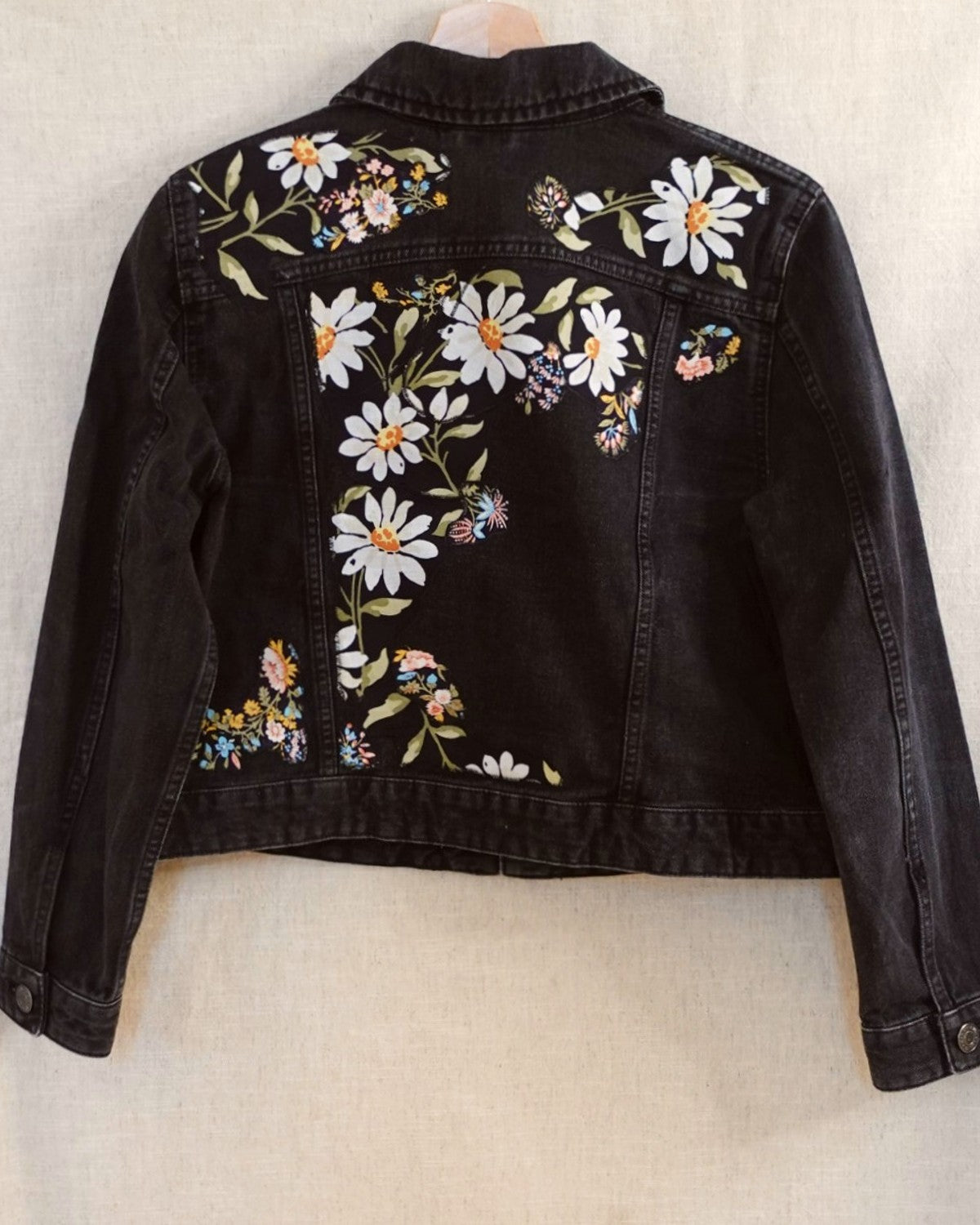 The Esme - Black Denim Jacket - Size 8-10