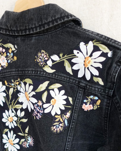 The Esme - Black Denim Jacket - Size 8-10