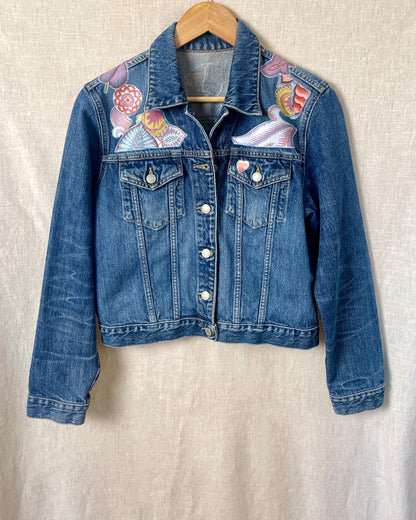 The Heather - Blue Denim Jacket - Size 10