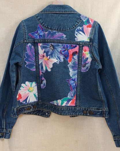 The Maeve - Dark Blue Denim Jacket - Size 10-12