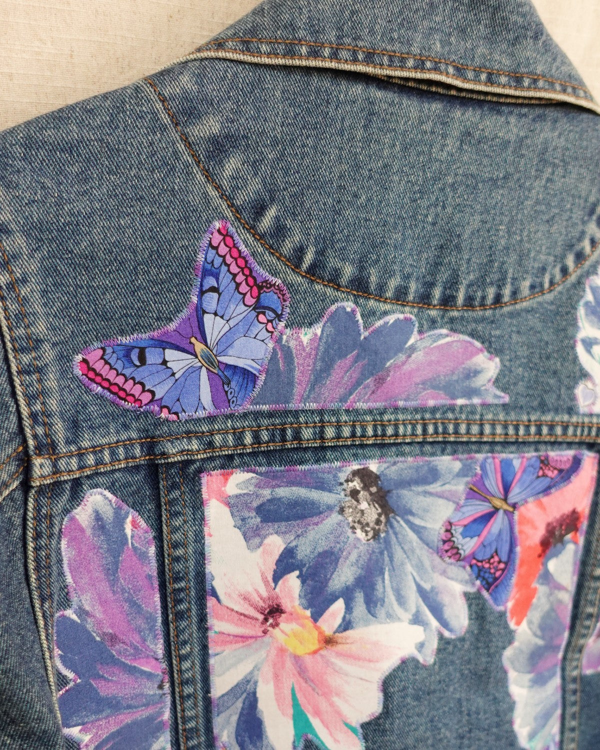 The Maeve - Dark Blue Denim Jacket - Size 10-12