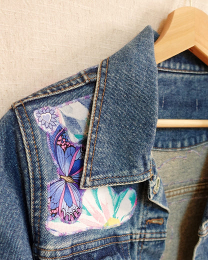 The Maeve - Dark Blue Denim Jacket - Size 10-12
