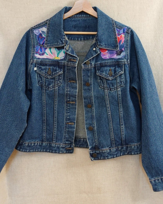 The Maeve - Dark Blue Denim Jacket - Size 10-12
