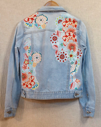 The Piper - Pale Blue Denim Jacket - Size 6