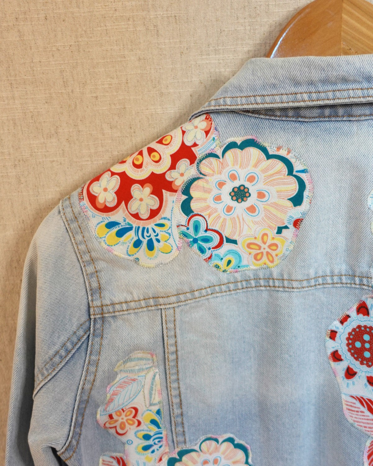 The Piper - Pale Blue Denim Jacket - Size 6