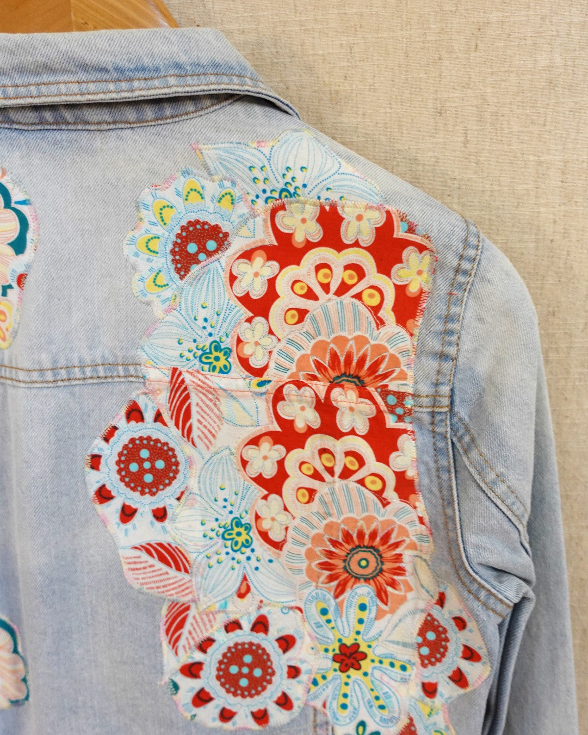 The Piper - Pale Blue Denim Jacket - Size 6