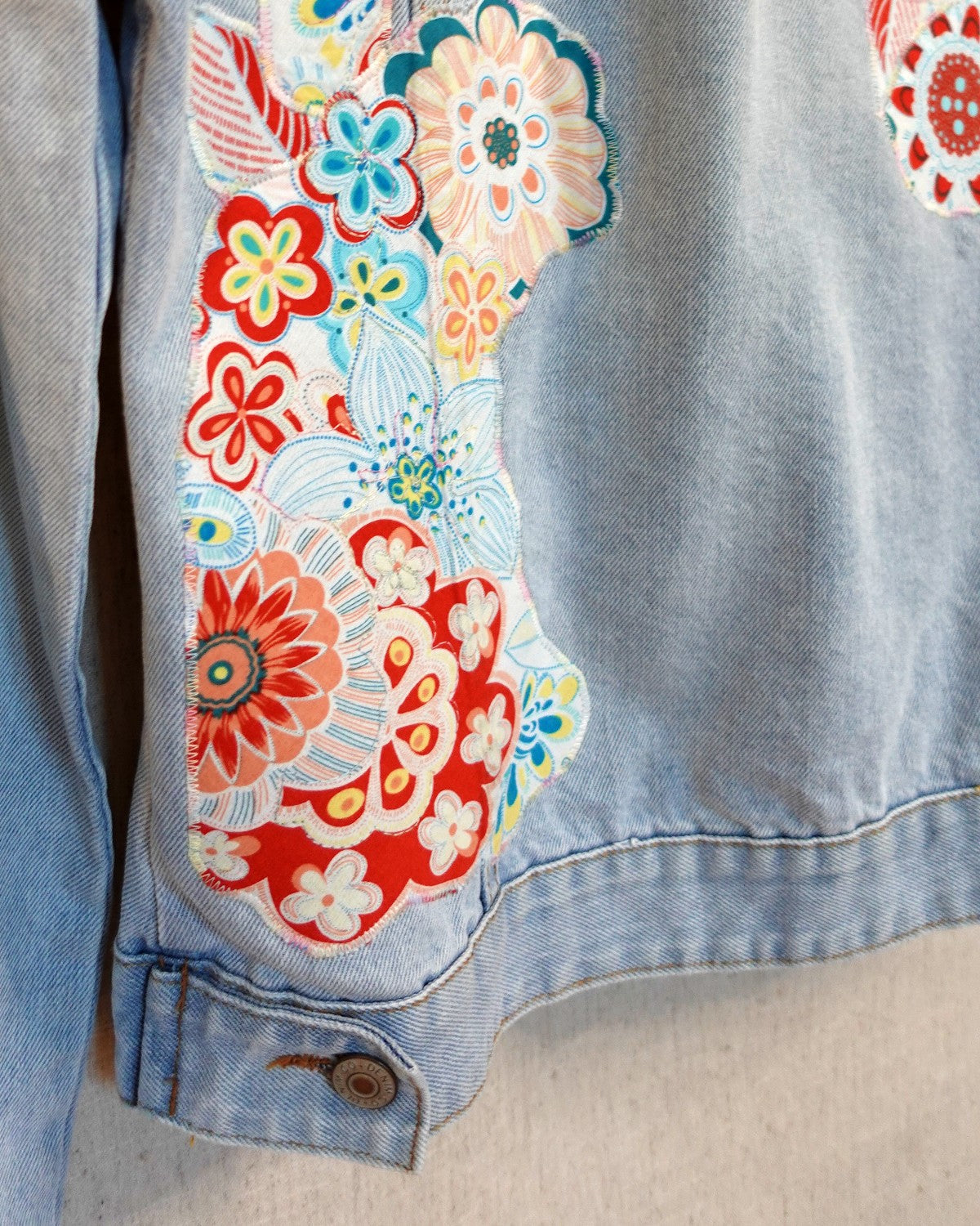 The Piper - Pale Blue Denim Jacket - Size 6