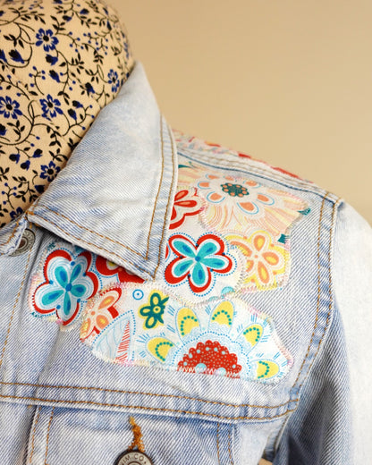 The Piper - Pale Blue Denim Jacket - Size 6