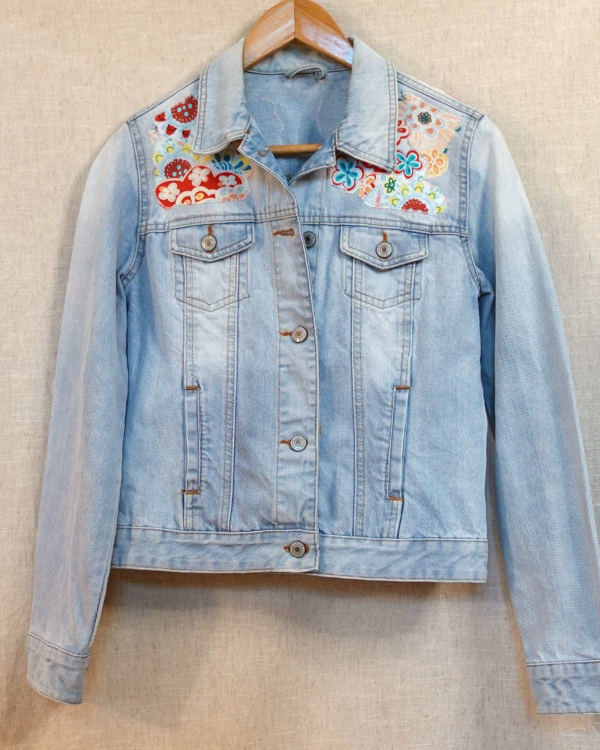 The Piper - Pale Blue Denim Jacket - Size 6